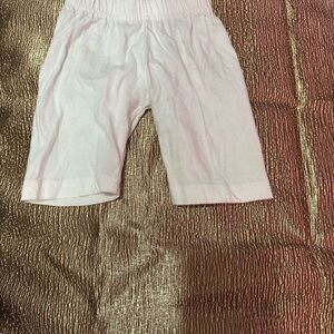 White Bermuda Shorts Elastic Waistband